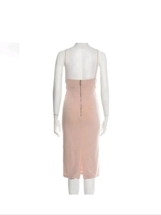 Alice +Olivia Kia Air Beige Midi Length  Dress Size 8 - Picture 6 of 10